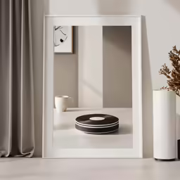 a white frame holds an image of the robotic