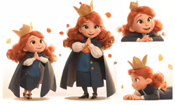 a little girl dressed in disneys characters from brave