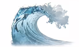 a blue wave is shown from the top