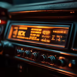 an old radio sitting next to a window