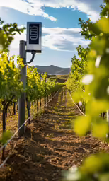 this vineyard looks like the end of a trail for all to see
