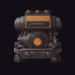 the camera has five buttons and is shown