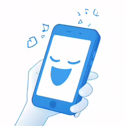 someone holding up a cell phone with their face