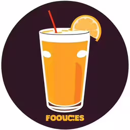 a drink with a straw and a slice of lemon,a glass of orange juice with a straw and slice of an orange,an orange juice cocktail in a glass on a purple background,an orange drink sits in a glass next to the words