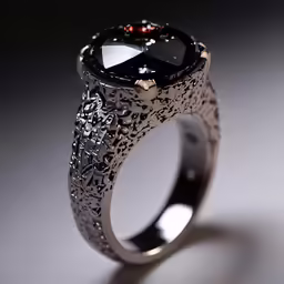 a ring with ornate designs and an elaborate center