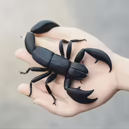 a close up of a person holding a small black animal