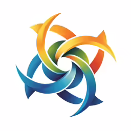 an illustration of three colorful circular arrows