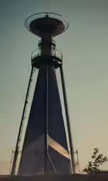 a large tower with a spire on top