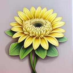 there is a painting of a yellow flower on the wall,painting a sunflower on a wall painted yellow
