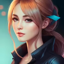 an animation of a blonde girl with long hair