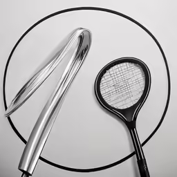 a close up of a circular object with two spoons