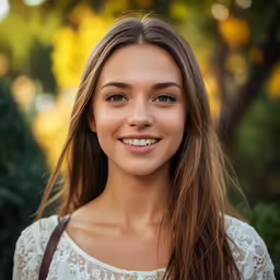 a smiling woman wearing glasses and a white top