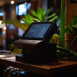 a smart phone is placed on a table