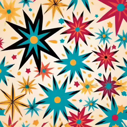 abstract colorful flowers design on white paper