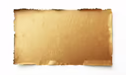 torn brown paper on a white surface