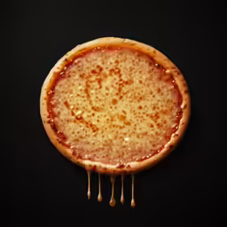 there is a whole pizza with sauce on it