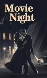 the movie night poster for a film starring starring the young couple