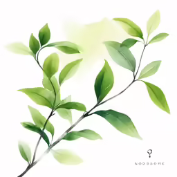 an illustration of a green plant with leaves