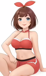 an image of a woman in underwear and bowtie