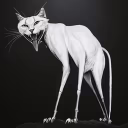 the arthrooked picture shows a black and white picture of a cat