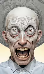an illustration of an evil man in a hat