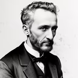 a man in a suit and bow tie