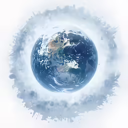 a picture of the earth in the sky