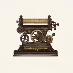 a clock that is made of metal