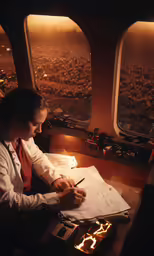 a woman with some type of paper and a cell phone