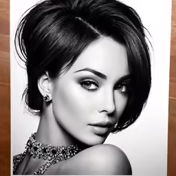 a woman with a very sexy face posing for a magazine