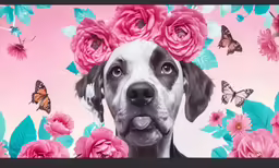 a dog that is sticking his tongue out