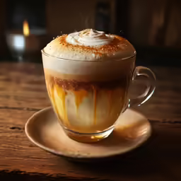 a closeup shot of a drink on a table