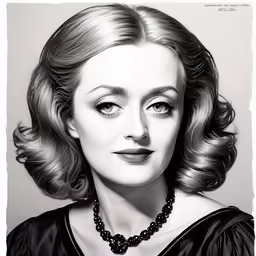black and white photograph of a woman with blond hair