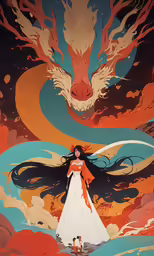 the demon girl and the dragon girl in an animation film