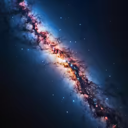 a spiral galaxy filled with lots of stars