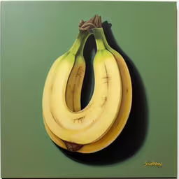 some bananas are cut in half on a table