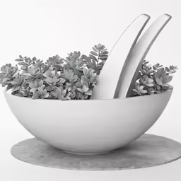 the flowers are in a bowl on a table