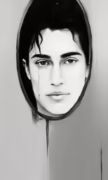 a drawing of the singer davidy jones from the album