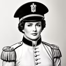 the queen of england poses in uniform