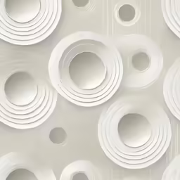 some white round shapes against a background