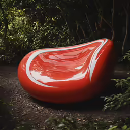 there is a boat shaped like a leaf