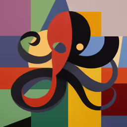 there is an image of a colorful background