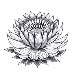 a black and white drawing of a flower,a flower on a white background in line art