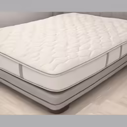 an image of a bed frame with mattress and base