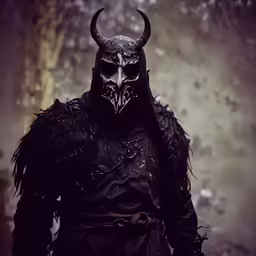 the demonic mask is worn by some people