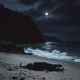 a man lying in the sand by the water