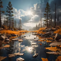 this is a landscape image with water