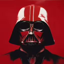 the star wars movie poster has the helmet of darth vader