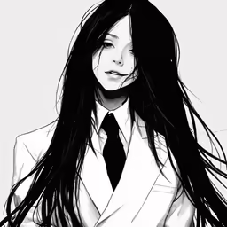 a woman wearing a suit and tie