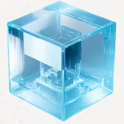 a small clear device in an octagonal case